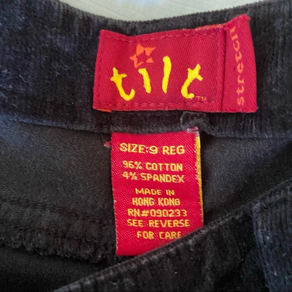 Vintage Y2K Tilt Corduroy Pants Flare Low-Rise 3-button Fly 2000’s Sz 29 Grunge - Picture 2 of 12